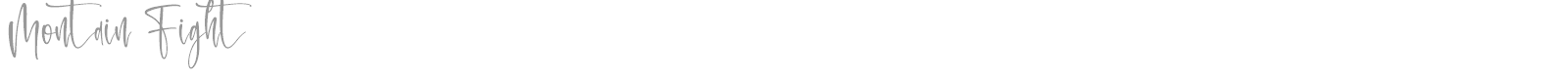 Montain Fight font preview